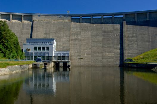 The reservoir and hydraulic power plant by name Vir