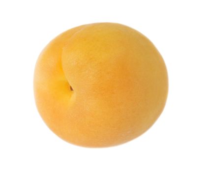 Ripe orange apricot fruit close-up, isolated on a white background