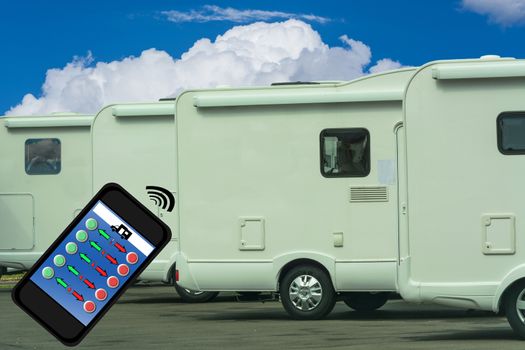 Mobile Smart Home, networked with camper