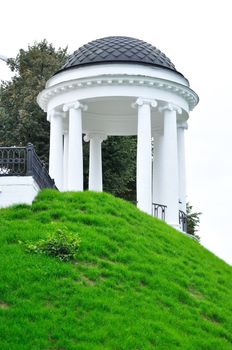 Nekrasovskaya arbor on the bank of the Volga River, Yaroslavl, Russia