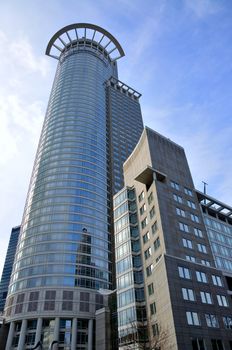 Westendtower Skyscraper in Frankurt in Hessen, Germany.