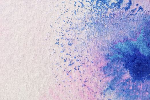 Abstract aquarelle hand drawn art on white background, Watercolor grunge texture backdrop