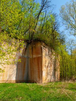 Old sandstone quarry in Plakanek Valley in Bohemian Paradise, Czech Republic.