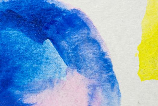 Abstract aquarelle hand drawn art on white background, Watercolor grunge texture backdrop