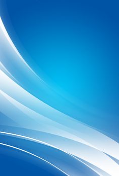 Abstract blue background with glowing diagonal white curves