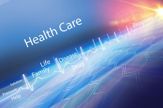 Abstract health care background, Suitable for Healthcare and Medical Topic News, 3d Render, 3d illustration