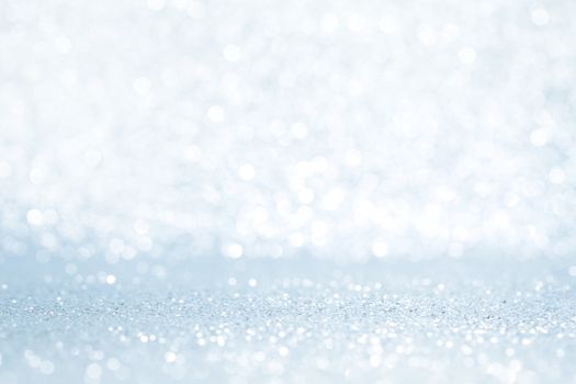 Glittery shiny lights silver abstract Christmas background