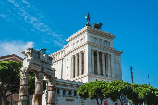 Roman Forum around the Colosseum in Rome Italy