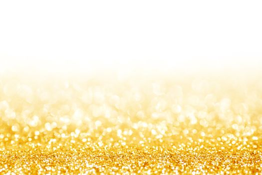 Abstract glitter bokeh holiday golden background