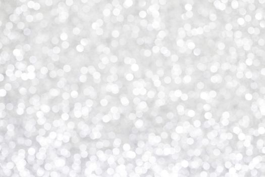 Abstract silver bokeh background with texture