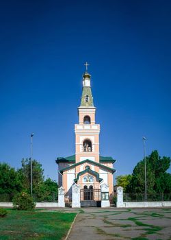 Ochakov, Ukraine - 09.22.2018. St. Nicholas Cathedral in Ochakov,  seaside town in Odessa province of Ukraine on the country's Black Sea coast.