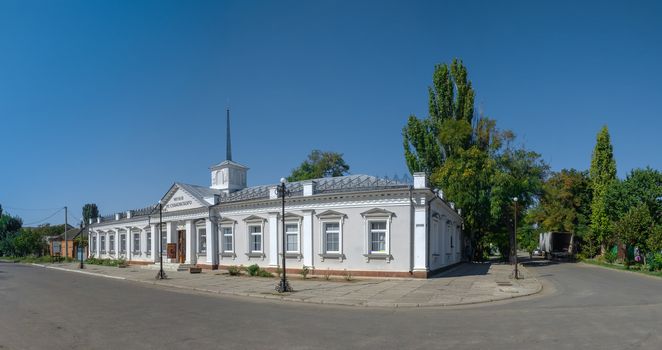 Ochakov, Ukraine - 09.22.2018. Art Gallery and Museum of the great marine painter Sudkovsky in Ochakov city, Ukraine