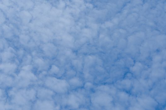 blue sky with clouds closeup