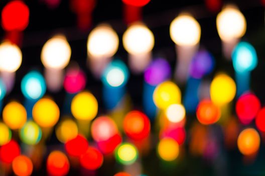 Abstract circular bokeh background of Christmaslight