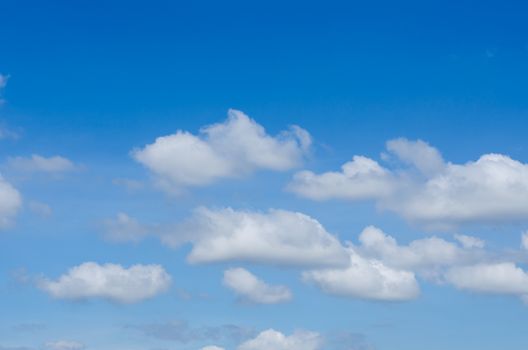 clouds in the blue sky