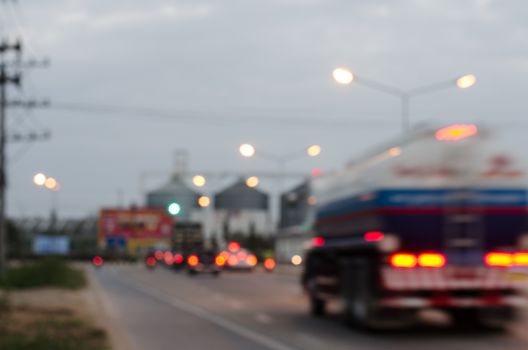 blur cars traffic on urban street