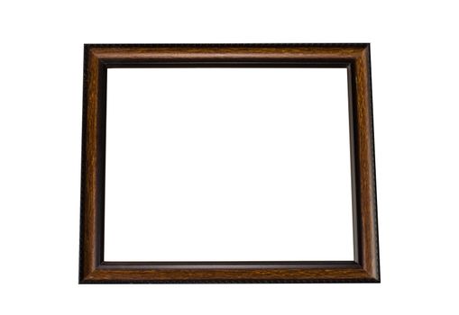 wooden frame isolated on white background
