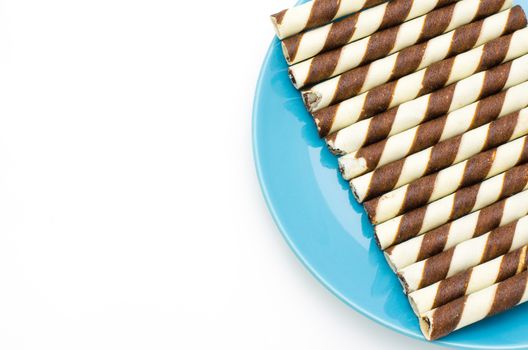 wafer on white background