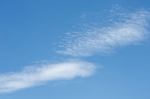 clouds in the blue sky