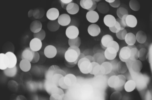 blur background bokeh lights black and white