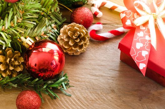 Christmas Border on wood