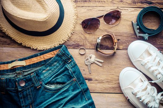 Travel Clothing accessories apparel along for the trip