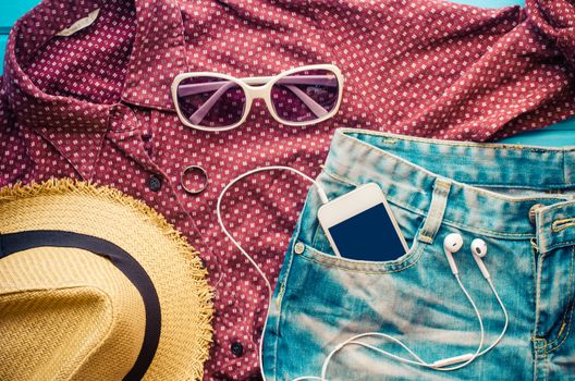 Travel Clothing accessories Apparel along for the trip