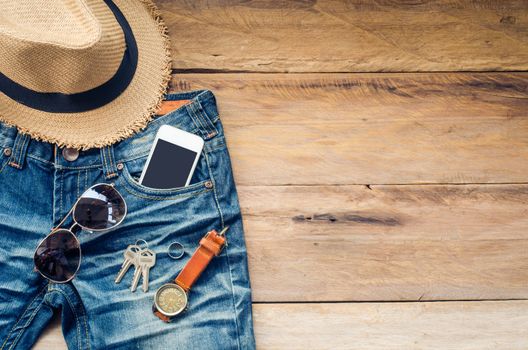Travel Clothing accessories apparel along for the men