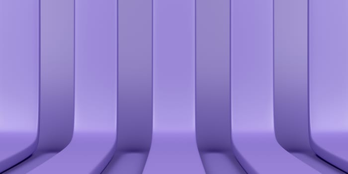 Abstract background with purple stripes, front view
