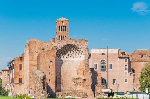 Roman Forum around the Colosseum in Rome Italy