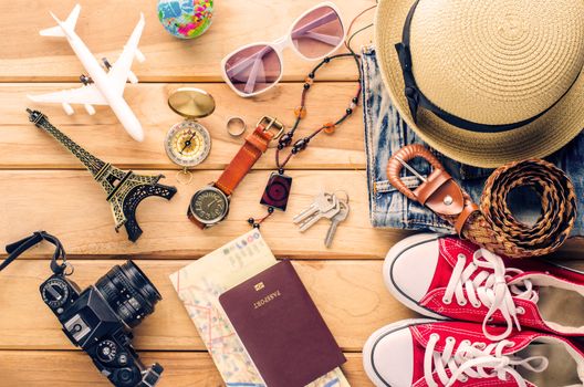 Travel Clothing accessories Apparel along for the trip