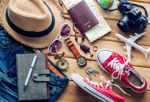 Travel Clothing accessories Apparel along for the trip
