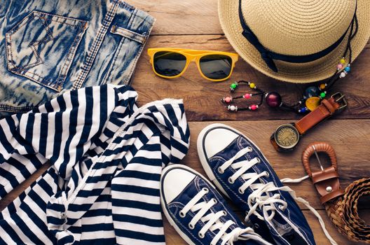 Travel Clothing accessories Apparel along for the trip