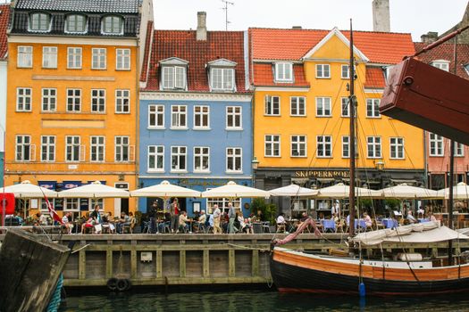 AT COPENHAGEN 07/23/2008 - Nyhavn . the port of Copenhagen, Denmark