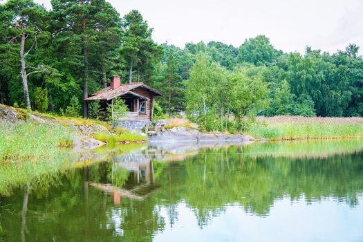 Sea and woods in Finland's fjord