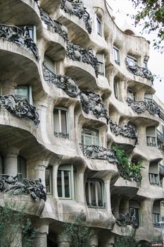 casa Milà, Milà house, by Anton Gaudì  at Barcelona,