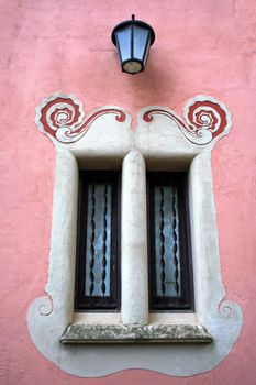Detail of a Window  at  Gaudi's Parc Guell at Barcelona