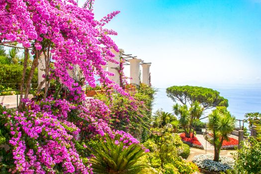 woderful gardens of Villa Rufolo at Ravello, Italy