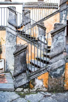  Palazzo Marigliano and its famous stairs,  Renaissance-style palace in the center of Naples , Italy 
