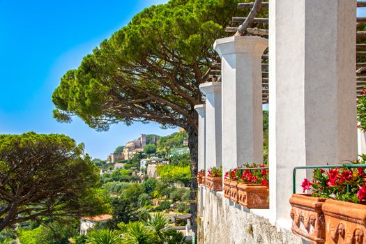 woderful gardens of Villa Rufolo at Ravello, Italy