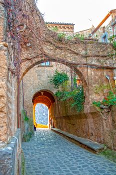 old abandoned city of civita di bagnoregio, viterbo, lazio, italy