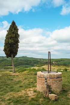 AT SAN QUIRICO D'ORCIA; ON 04/25/2017 -  Landscape of Val d'Orcia