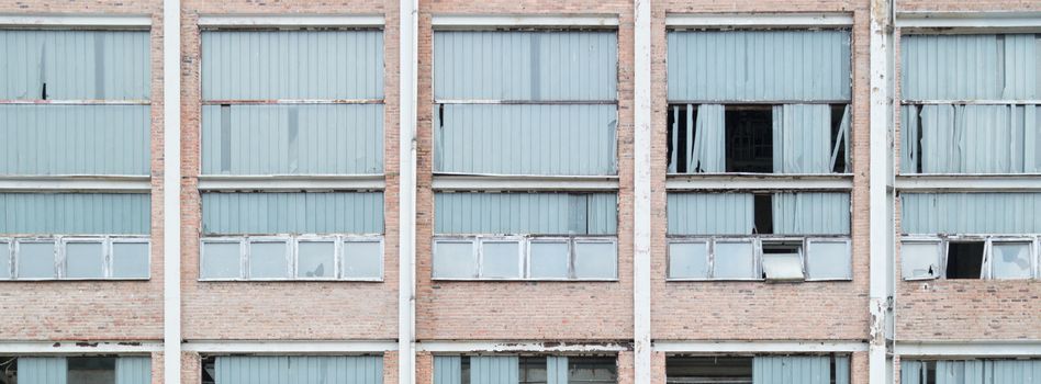 ruins of a very heavily polluted industrial factory, industrial series