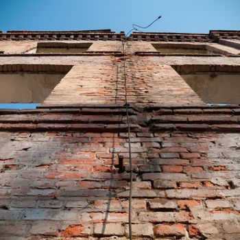 ruins of a very heavily polluted industrial factory, industrial series