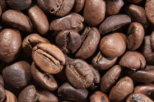 Coffee beans. Coffee beans as background or texture. Background of coffee beans.