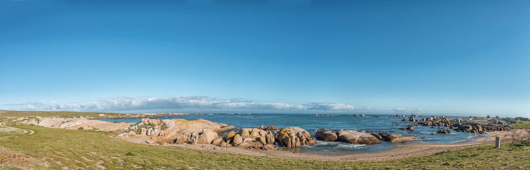 A seascape panorama near Tietiesbaai at Cape Columbine near Paternoster in the Western Cape Province