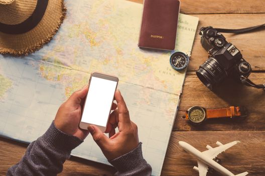 Using Mobile Search for travel accessories ready for the trip.