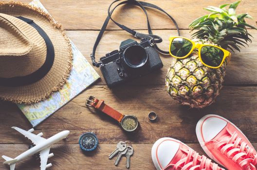 Accessories and costume Tourism casual lifestyle.