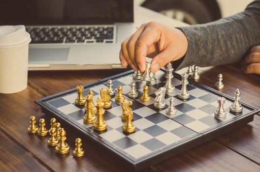 businessmen are using chess ideas - business planning ideas