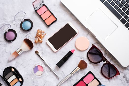 Set of decorative cosmetics for women 